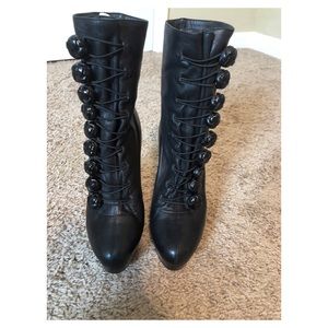 Christian Louboutin Leather Platform Boot